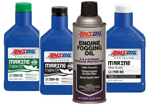 AMSOIL Synthetic Marine Engine Oils, Synthetic Marine Gear Lube and Engine Fogging Oil