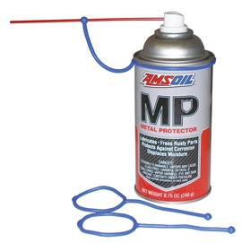 AMSOIL Straw Holder on can of AMSOIL MP