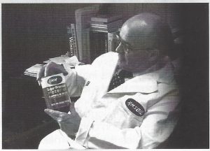 Founder Al Amatuzio With One Of The First Cans Of AMSOIL Synthetic Motor Oil.