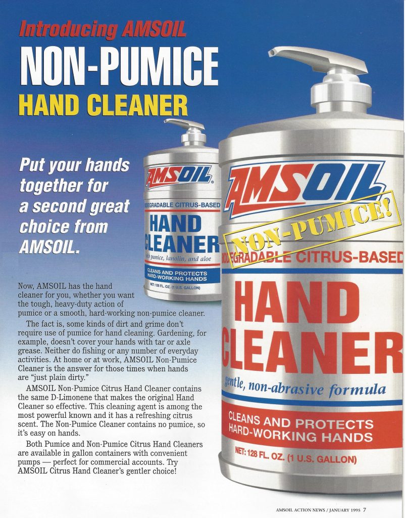 Picture of AMSOIL Pumice & Non-Pumice Hand Cleaner Gallon Containers.